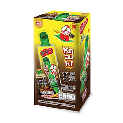 Snack rong biển cuộn Kabuki vị nấm hương nướng sốt nhật hộp 36g