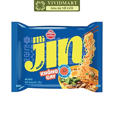 OTOKI - Mì nấu Jin hương vị Không cay, Mì nấu Jin không cay, Mì Jin nấu không cay, Mì Jin Ottogi (120g/gói)