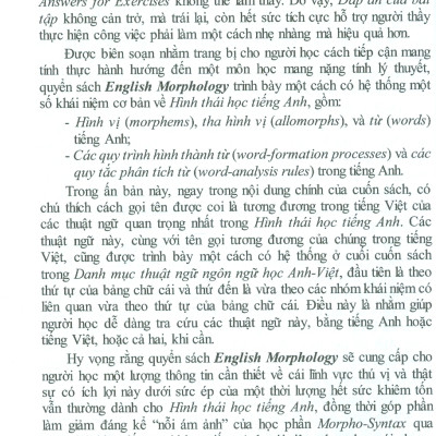 Hình Thái Học Tiếng Anh