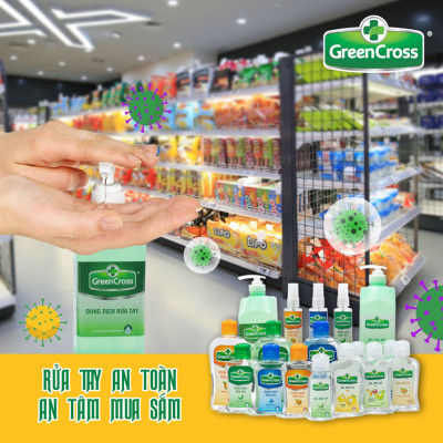 Combo Nước rửa tay kháng khuẩn vượt trội Green Cross Total Protect Dạng Xịt 300ml