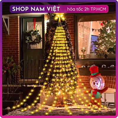 Đèn Ngôi Sao Thả 9 Dây Led Trang Trí Giáng Sinh