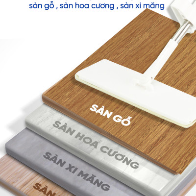 Cây lau nhà tự vắt thông minh sợi microfiber