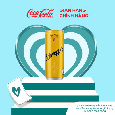 Lốc 24 lon Nước giải khát Schweppes Nước Tonic 320ml/Lon Coca-Cola Official Store_TK