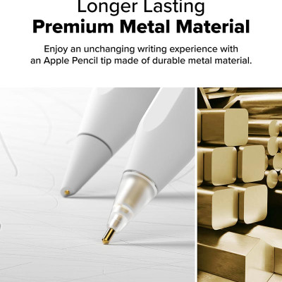 [Combo 3] Đầu bút thay thế Ringke Metal / HB / 2B Tip dành cho Apple Pencil - Hàng Chính Hãng