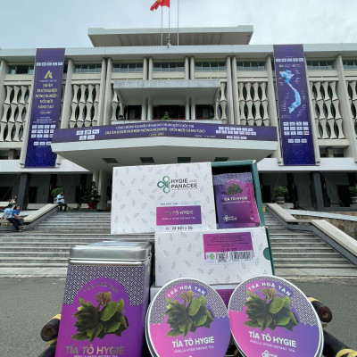 Trà hòa tan TÍA TÔ Hygie - Hỗ trợ người GOUT, sạm nám da, viêm khớp, cảm cúm