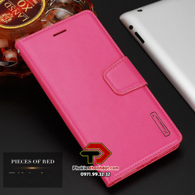 Bao da dạng ví dành cho OPPO Reno4 4G Việt Nam chính hãng Hanman có quai cài - Hàng chính hãng