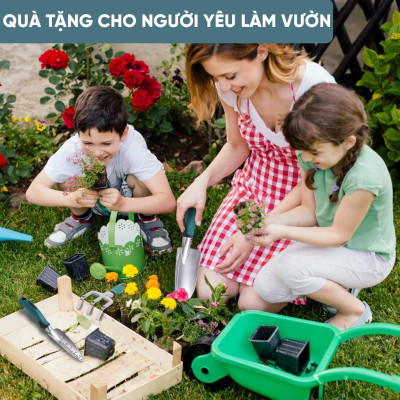 Bộ dụng cụ làm vườn MONROVIA 4 món tiện dụng, chất liệu cao cấp, thép không gỉ, chắc chắn, an toàn