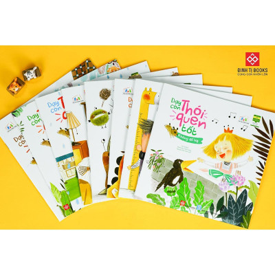 Sách - Dạy Con Thói Quen Tốt - Giáo Dục Kỹ Năng Đầu Đời Cho Trẻ Từ 3 - 6 Tuổi - Combo 8 Tập - Đinh Tị Books
