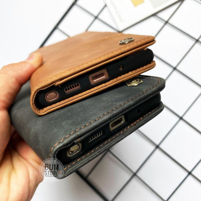 Bao Da Gập Cho Samsung S25 Ultra / S24 Ultra / S23 Ultra / S23 Plus / S21 FE / S21 5G Nắp Gập Có Bảo Vệ Camera