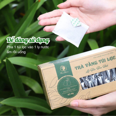 Combo 2 Hộp Trà Vằng Túi Lọc Lợi Sữa Cho Mẹ, Giảm Mỡ Bụng Sau Sinh Wonmom ( 20 Túi/Hộp )