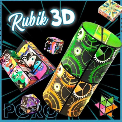 Đồ Chơi Rubik, Combo 6 Khối Rubik Biến Hình Khác Nhau, Đồ Chơi Thông Minh Cho Bé
