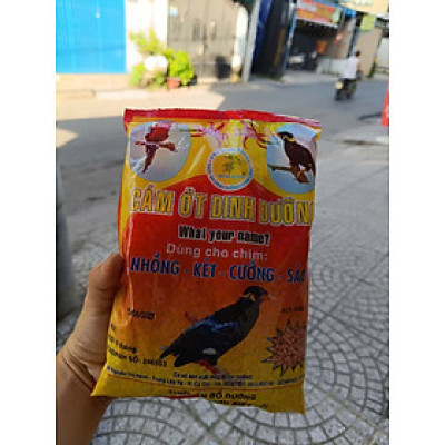 1 bịch cám ớt dinh dưỡng cho nhồng, két, cưỡng, sáo (500Gram)