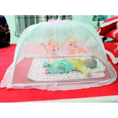Đồ Dùng Phòng Ngủ -   Mùng Chụp Voan  Thái  -Mùng Chụp Cây Gấp Gọn Chống Muỗi, Côn Trùng Cho Bé Nhỏ