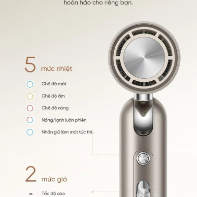 Máy Sấy Và Tạo Kiểu Gấp Gọn Dreame Pocket Bản Quốc Tế (Bảo Hành 24 Tháng) - Hàng Chính Hãng