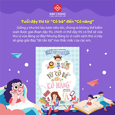 Sách - Tuổi dậy thì - Từ "Cậu bé" đến "Anh chàng" Combo 2 tập cho bé 9 tuổi trở lên - Đinh Tị Books