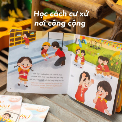 Combo 3 Cuốn Sách Kỹ Năng Cho Bé 1-2-3-6 Tuổi - Bộ Tớ Đã Lớn Rồi (Song Ngữ Anh Việt) - Truyện Tranh Cho Bé Tập Nói, Mầm Non