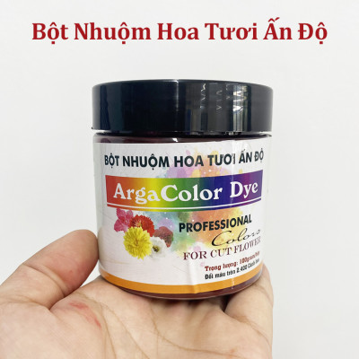 BỘT NHUỘM HOA NHẬP KHẨU ẤN ĐỘ (HỦ 110GR pha 12L nước nhuộm hoa tươi) gồm 8 màu cơ bản
