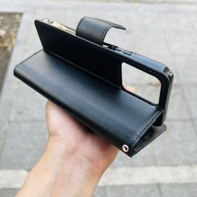 Bao da cho Realme C30s Hanman quai cài, có ngăn đựng thẻ và tiền tiện lợi - Hàng nhập khẩu