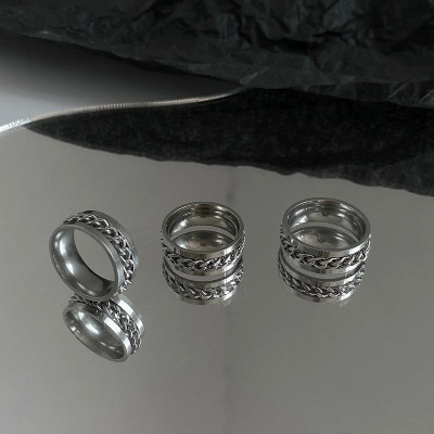 Combo Lắc tay nam + nhẫn nam titan cao cấp thời trang thép không gỉ phong cách trangsucpt PTLTNA104