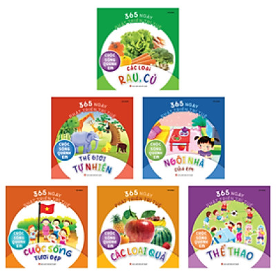 365 Ngày Phát Triển Trí Tuệ: Cuộc sống quanh em ( Bộ 6 Cuốn )