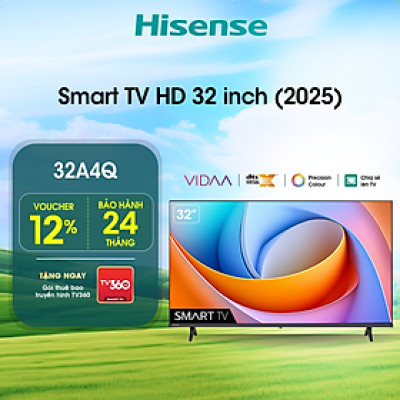 Smart Tivi Hisense 32 inch 32A4Q, Giao hàng toàn quốc, Bảo hành 2 năm - HÀNG CHÍNH HÃNG