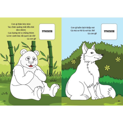 Sách - Bé Tô Màu Khám Phá - Kèm 20+ Hình Dán Sticker Vui Nhộn - Combo 6 Cuốn - Việt Thư