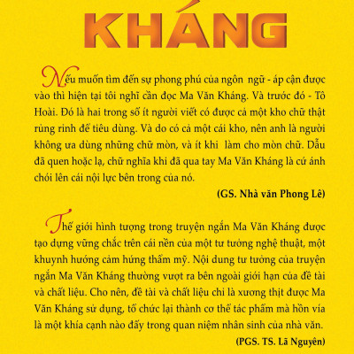 Ma Văn Kháng Truyện Ngắn Chọn Lọc - Giải Thưởng Hồ Chí Minh Đợt 4 năm 2012 (NXB)