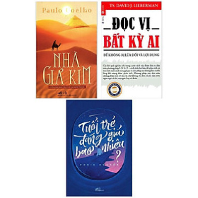 Combo Tuyệt Chiêu, Kỹ Năng Sống: Nhà Giả Kim + Đọc Vị Bất Kỳ Ai + Tuổi Trẻ Đáng Gía Bao Nhiêu? (Bộ 3 Cuốn Giúp Bạn Sắc Sảo Hơn / Tặng kèm Bookmark Happy Life)