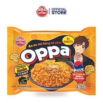 Combo 3 Gói Oppa Mì Trộn Phô Mai Otoki 113g