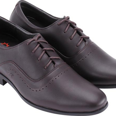 Giày Nam Tăng Chiều Cao Cột Dây Huy Hoàng HT7719 - Nâu