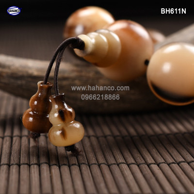 Vòng tay sừng đuôi Hồ Lô phong thủy (Đủ Size & màu) BH611 - Tĩnh tâm - May mắn hút Tài Lộc - Bracelet of HAHANCO