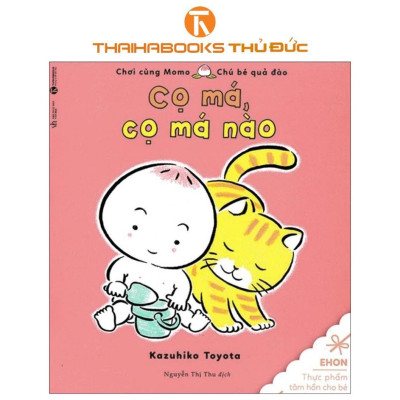 Sách - Chơi Cùng Momo - Chú Bé Quả Đào: Oa Oa Oa + Tập Làm Sumo + Cọ Má Nào + Dắt Bò Đi Dạo - Thái Hà Books