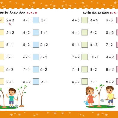 Combo "Mai con vào lớp 1" - Toán tư duy 5 - 7 tuổi, bộ 3 vở Luyện viết, sách Luyện đọc - Hành trang cho bé tự tin vào lớp 1