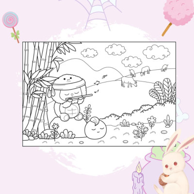 Sách Tô Màu - Baby Three Ở Vương Quốc Ngọt Ngào, Tết Và Lễ Hội, Thị Trấn Nhỏ Hạnh Phúc - Combo 3 Cuốn - Minh Thắng