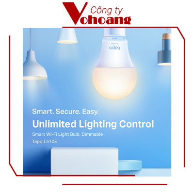 Bóng Đèn Wifi Thông Minh TP-Link Tapo L510E Điều Chỉnh Ánh Sáng - Hàng Chính Hãng