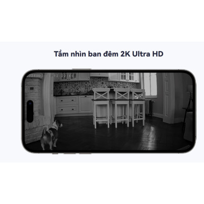 Camera IP wifi trong nhà quay quét MEARI S1 Plus 3M, Đàm thoại 2 chiều, phát hiện chuyển động và dáng người, có cổng LAN - Hàng chính hãng