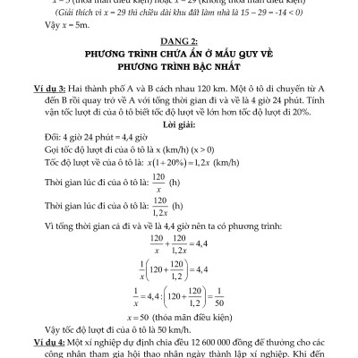 Sách - Phương Pháp Giải Các Dạng Toán Thực Tế 9