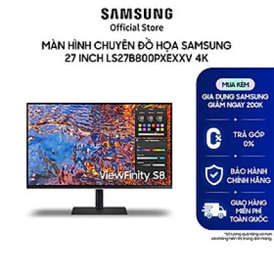 Màn hình Samsung ViewFinity S8 27 inch UHD S80PB LS27B800PXEXXV - Hàng chính hãng