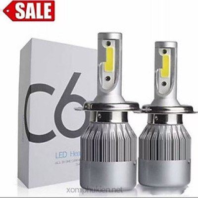 1 ĐÈN PHA LED C6 H4 SIÊU SÁNG LẮP XE MÁY ÔTÔ MẪU MỚI