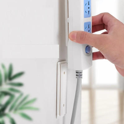Bộ 10 Giá đỡ ổ cắm điện thông minh treo tường, dụng cụ cố định vật dụng gia đình đa năng, tiện dụng