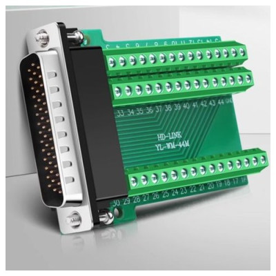 Đầu bấm cổng COM DB44 HD-LINK YL-SM-44F đầu cái kèm vỏ ốp. Hàng chính hãng !!!