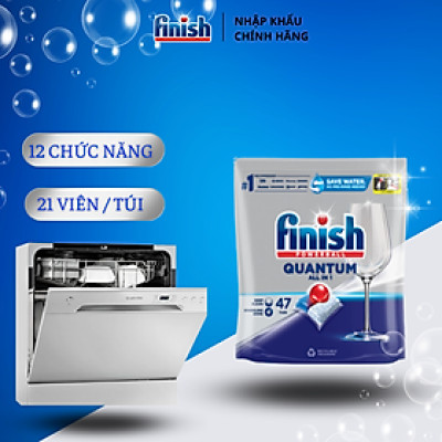 Viên rửa bát Finish Quantum 44 viên hương chanh Lemon