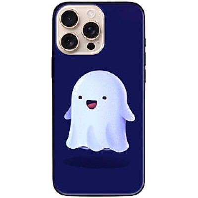 Ốp lưng dành cho Iphone 15 - 15 Plus - 15 Pro - 15 Pro Max - Bóng Trắng Nền Xanh - Hàng Chính Hãng