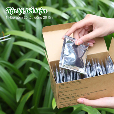 Combo 2 Hộp Trà Vằng Túi Lọc Lợi Sữa Cho Mẹ, Giảm Mỡ Bụng Sau Sinh Wonmom ( 20 Túi/Hộp )