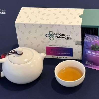 Trà hòa tan TÍA TÔ Hygie - Hỗ trợ người GOUT, sạm nám da, viêm khớp, cảm cúm