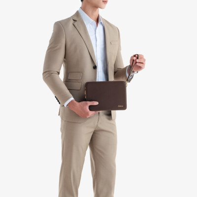 Clutch Cầm Tay Nam Khóa Số Gence CK15