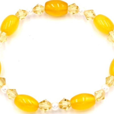 Chuỗi tay đá thạch anh vàng FSVV3