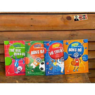 (Combo trọn bộ 4 cuốn) NGUYÊN LÍ KHOA HỌC TRONG THỂ THAO - Alix Wood - Tiến Táy Máy dịch - NXB Kim Đồng – bìa mềm, in màu