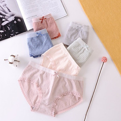 SET 5 Quần Lót Nữ Cotton Cao Cấp co giãn 4 chiều