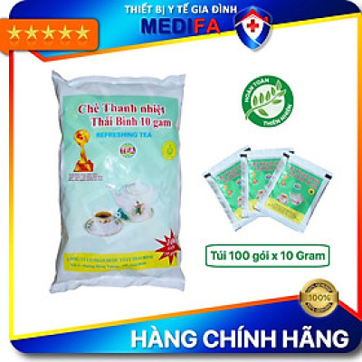 Chè thanh nhiệt Thái Bình, loại trà thanh nhiệt giải độc, mát gan, chè thanh lọc cơ thể, gói lớn (100 gói x 10g)